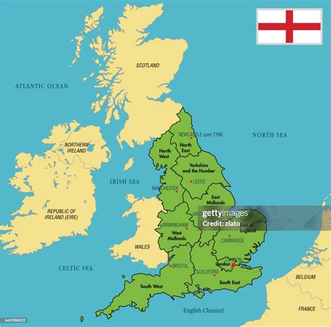 ligging van Yeavering in Northumberland op een kaart van Engeland