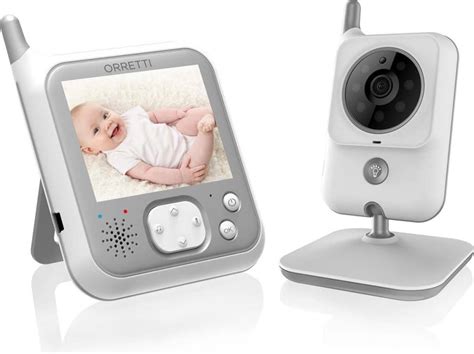 Illustratie van de Orretti X3 babyfoon met camera en ontvanger