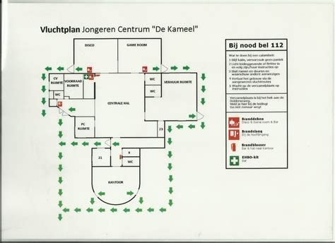 Plattegrond van het gebouw dat kinderdagcentrum Esse Zoom en de Brede School deelt
