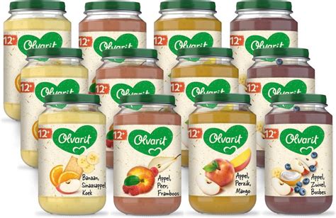 diverse Olvarit babymaaltijden voor 12+ maanden