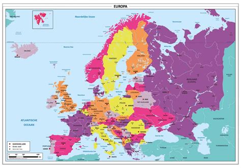 Kaart van Europa met de abortuswetgeving per land