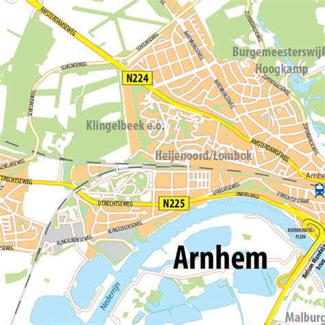 Plattegrond van Kindergarden Arnhem Elderveld met aanduiding van de groepsruimtes en de centrale verschoonruimte.