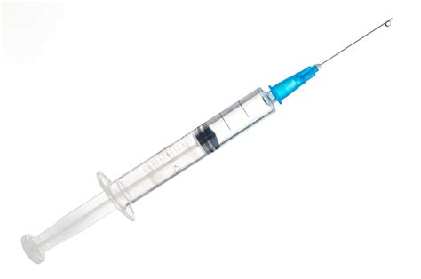 Illustratie van een injectiespuit met hormoon.